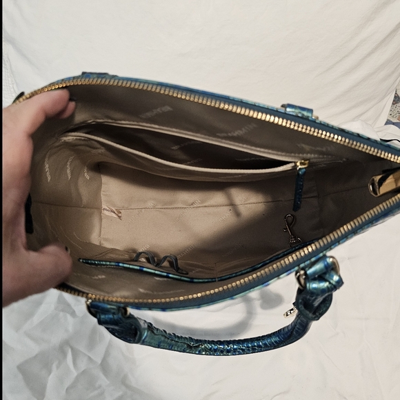 Brahmin Peacock Duxbury, Ady Wallet and non Brahmin bag charm - Picture 7 of 9